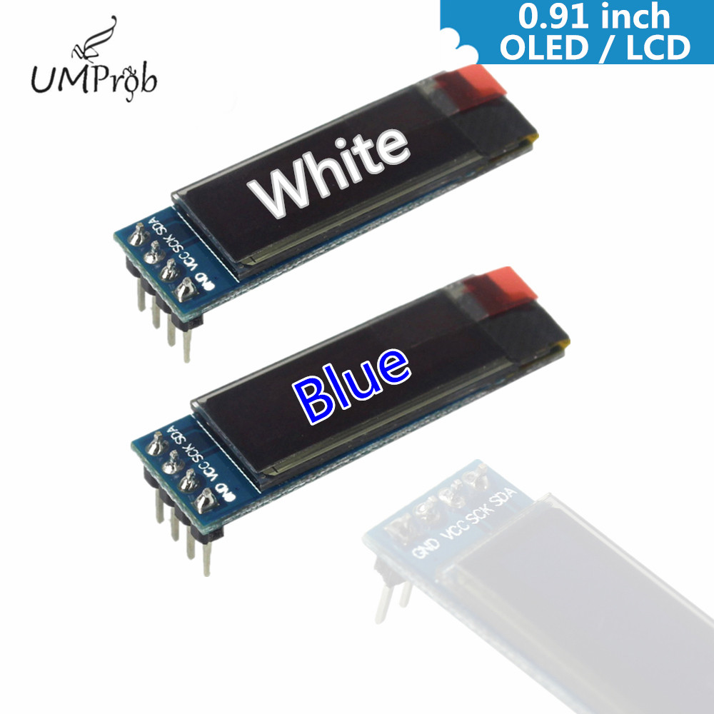 Ssd1306 - 0.91 İnç 128x32 IIC I2C Beyaz