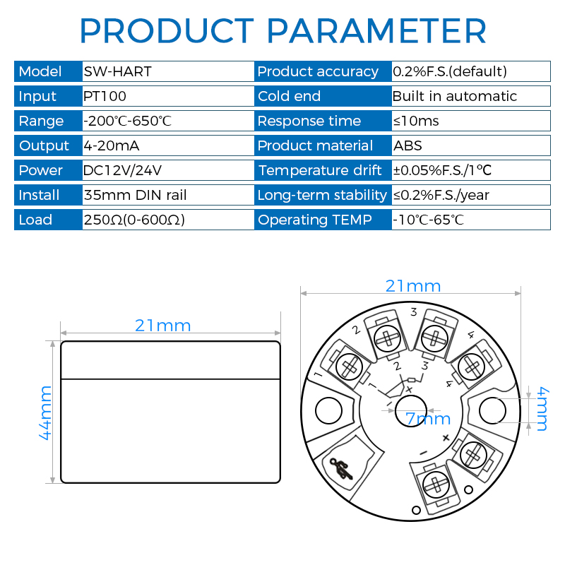 Thermocouple Module K Type - Akıllı Entegre Sıcaklık Transmitter Modülü PT100
