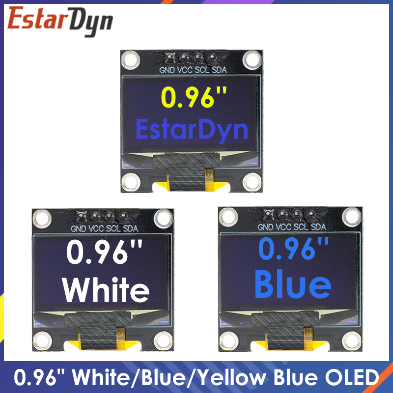 Oled Display 0.96 - 0.96 inç IIC SPI Seri 7/4Pin