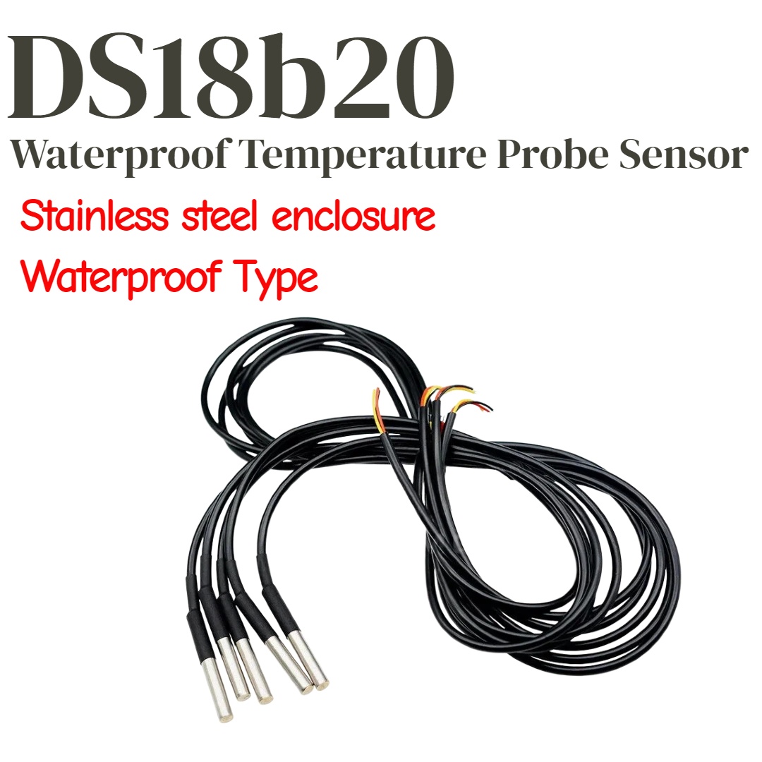 Ds18B20 - 1/5 adet DS18b20 Sıcaklık Probu Sıcaklık