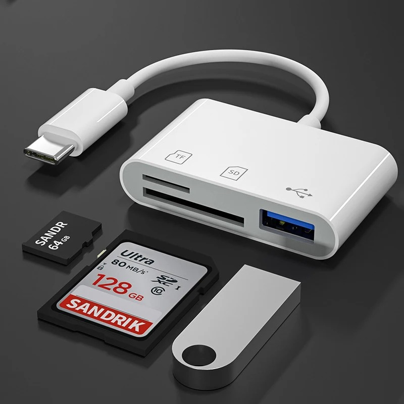 Sd Card Module - 3'ü 1 Arada Type-C - USB-C