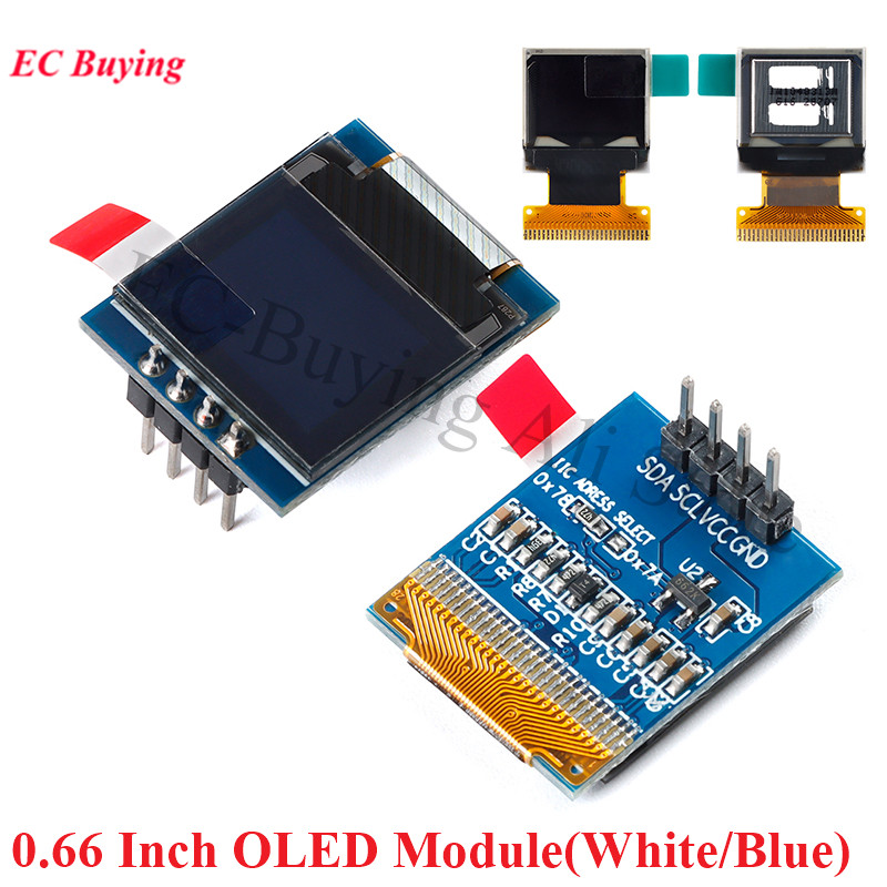 Ssd1306 - 0.66 inç OLED LCD Ekran Modülü