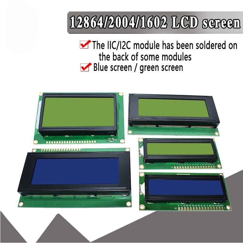 Lcd 1602 - LCD 1602 2004 Modülü Mavi Yeşil