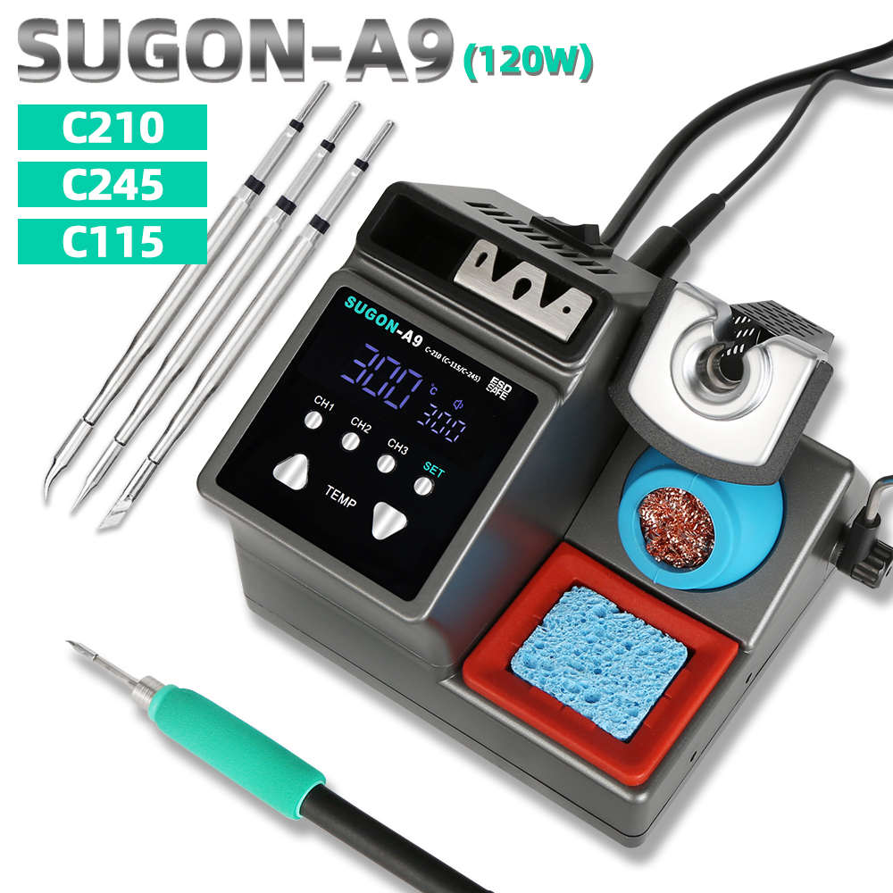 Soldering Iron Temperature Probe - SUGON-A9 Lehimleme İstasyonu Uyumlu Orijinal Havya