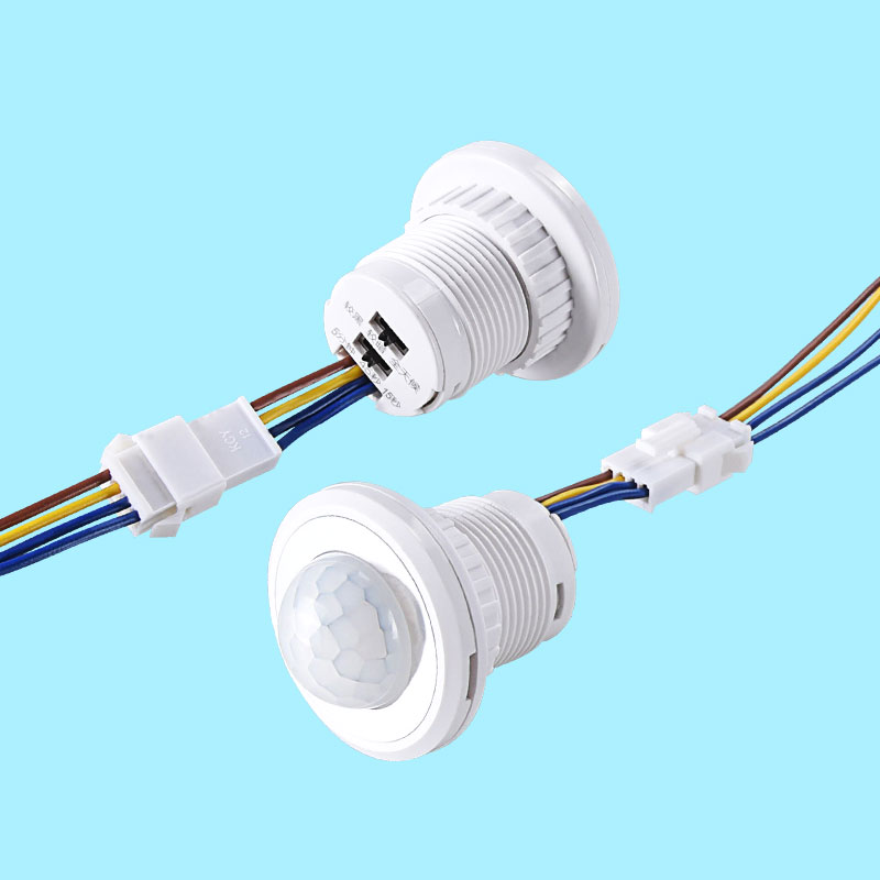 Pir Motion Sensor - İnsan vücudu sensör dedektörü LED ışık