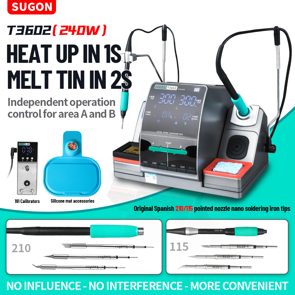 SUGON T3602 240W Lehimleme İst - Soldering Iron Temperature Probe incelemesi ve fiyatı