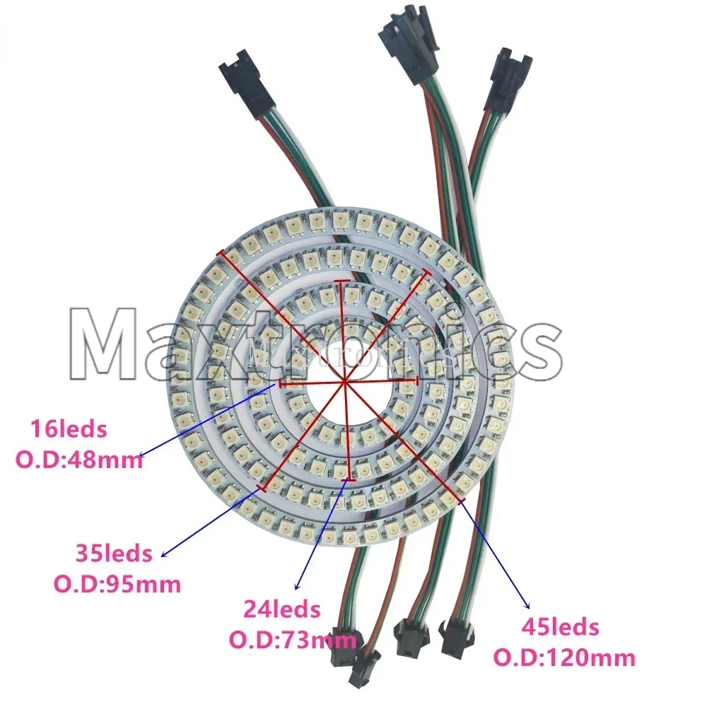 FCOB WS2812B RGB Led Halka 18/ - Ws2812B incelemesi ve fiyatı