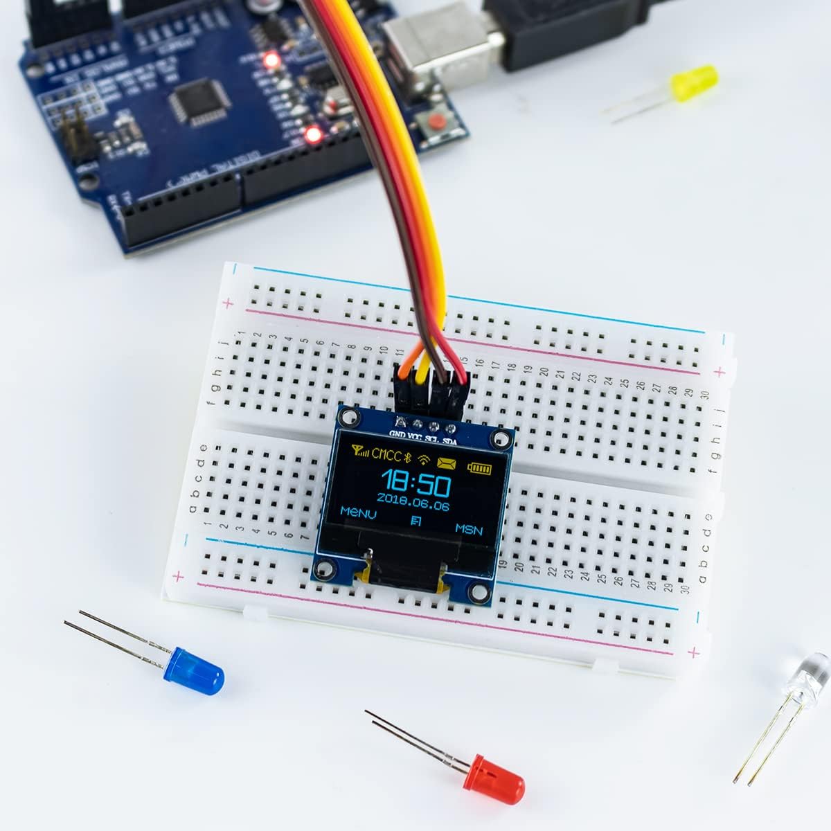 5 adet 0.96 Inç OLED I2C IIC E - Ssd1306 incelemesi ve fiyatı