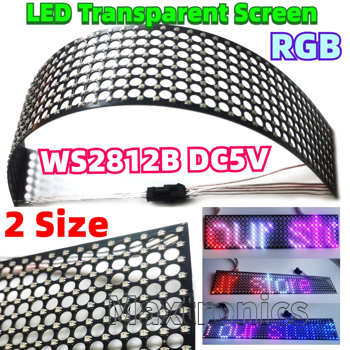WS2812B LED Şeffaf Ekran Tam R - Ws2812B incelemesi ve fiyatı